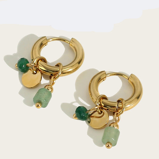 18K Gold Plated Stainless Steel Hoop Earrings in london
